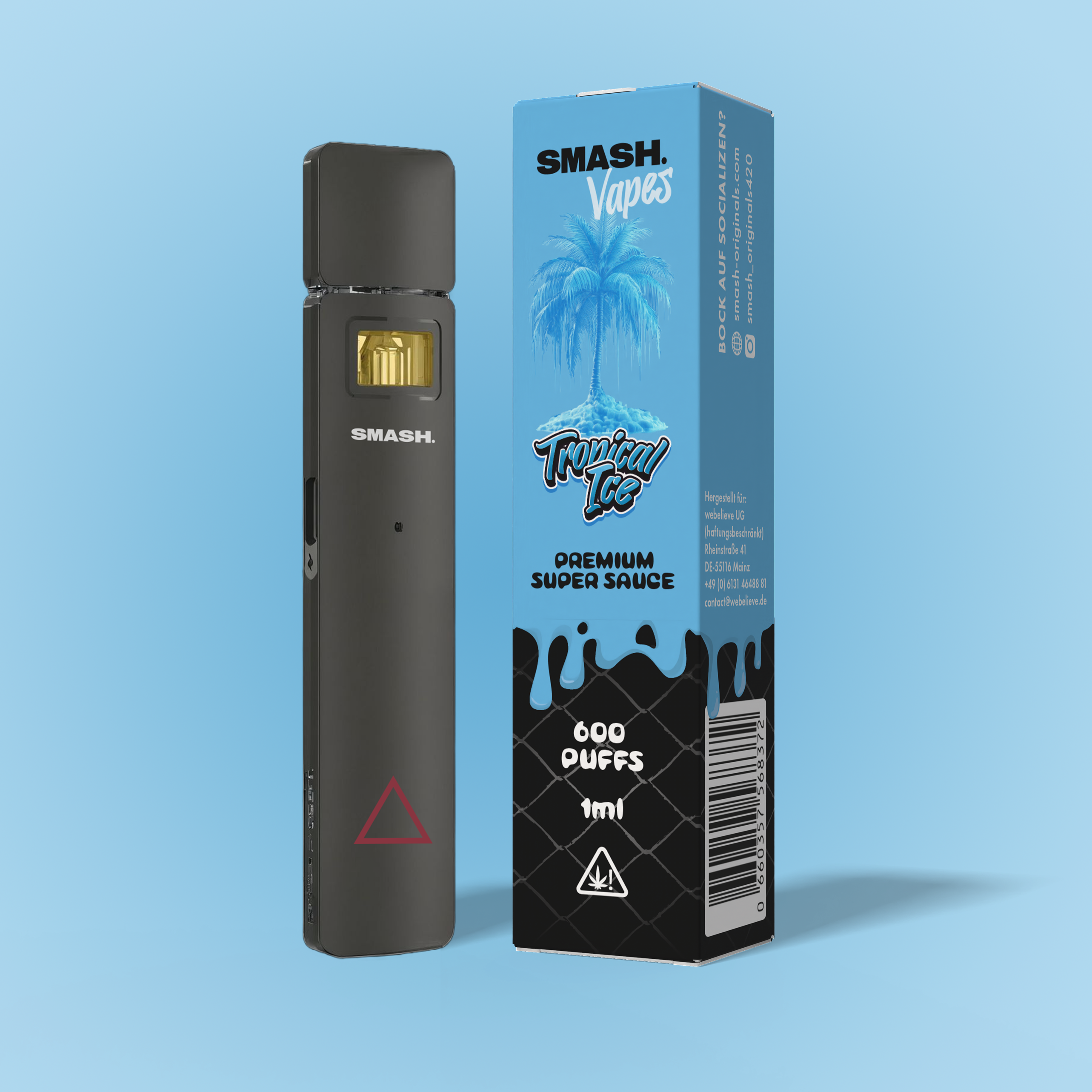 SMASH Vape Tropical Ice — Tropischer Fruchtmix mit Frische-Kick